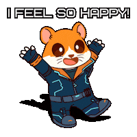 Happy Good Vibes Sticker by Hamieverse