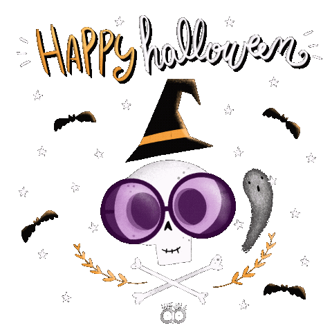 Halloween Glasses Sticker
