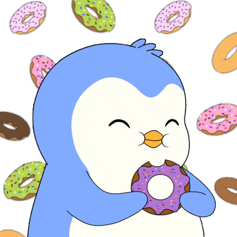 Do Not Dunkin Donuts Sticker by Pudgy Penguins