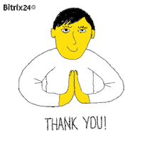Thank U Reaction Sticker by Bitrix24