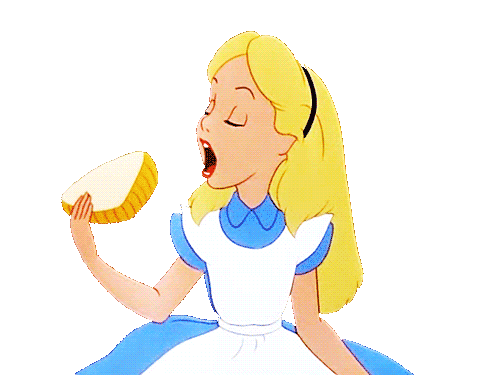 Hungry Alice In Wonderland Sticker