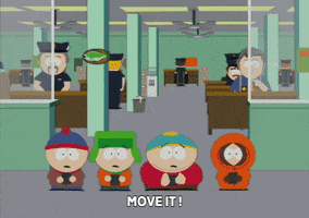 eric cartman running GIF by South Park 