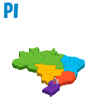 Brazil Pi Sticker by Tio Ge