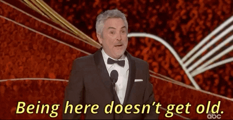 being here doesnt get old alfonso cuaron GIF by The Academy Awards
