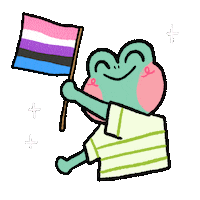 Pride Flag Sticker by Zoé p. illustration