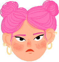 Girl Ugh Sticker by aliceduss