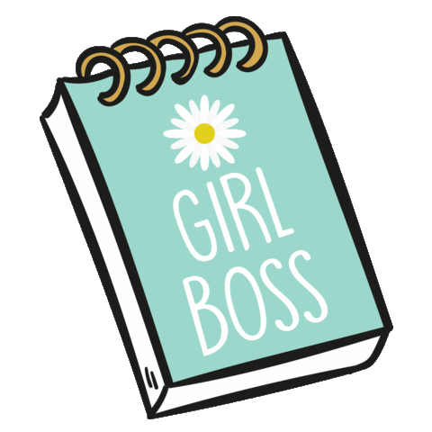 Andalasia giphyupload notebook girl boss andalasia Sticker