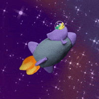 To The Moon Space GIF by Jeremy Fisher