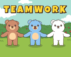 Work Together Teddy Bear GIF by BEARISH