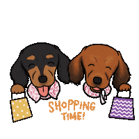 Dog Shopping Sticker