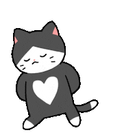 Cat Love Sticker by Olso