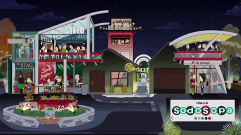 lights street GIF by South Park 