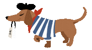 French Dog Sticker by Oliver Gal