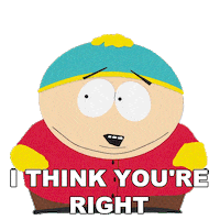 You Are Right Eric Cartman Sticker by South Park
