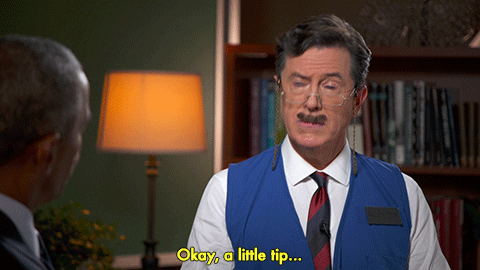stephen colbert tip GIF by The Late Show With Stephen Colbert