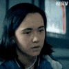 Sponsored gif. Female version of Jordan Li from the Amazon Prime show Gen V tilts her head back and rolls her eyes.
