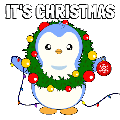 Merry Christmas Sticker by Pudgy Penguins