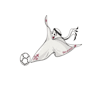World Cup Mascot Sticker by Road to 2022