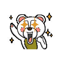 Happy Bear Sticker