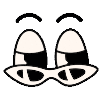 Lazy_Heroes wink sunglasses flirty sunnies Sticker