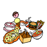 Pizza Eating Sticker by addnine