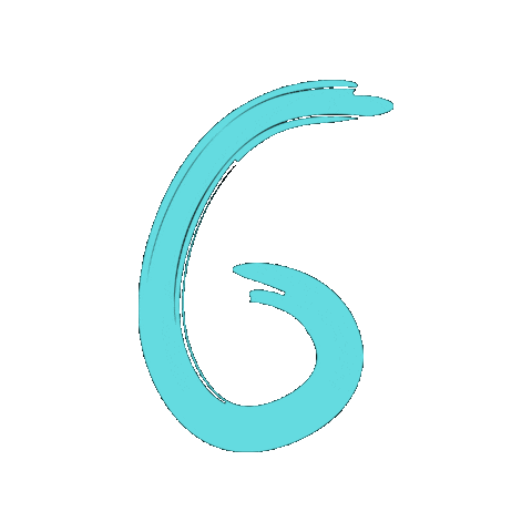 Number Cyan Sticker by Student Project House
