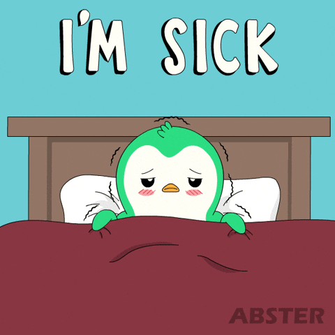 Sick Penguin GIF by Abster