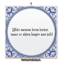Genieten Wijsheid Sticker by Tegelspreuken.nl