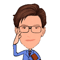 Glasses Think Sticker