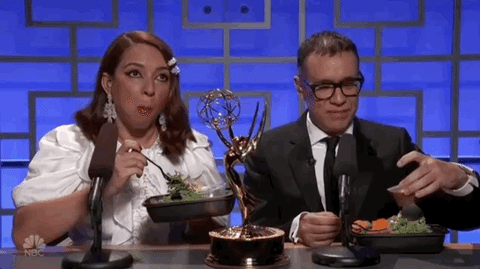 Fred Armisen Eating GIF by Emmys