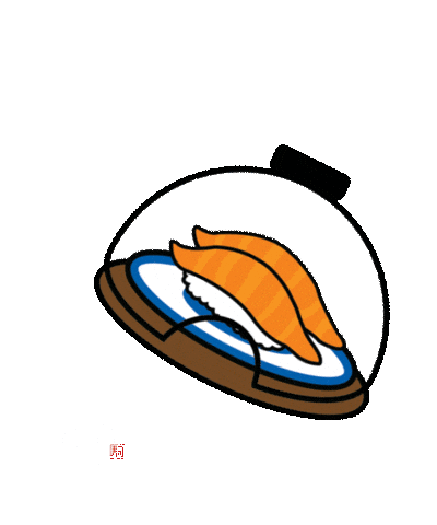 KuraSushiUSA giphyupload food roll tuna Sticker