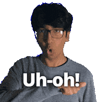 Awkward Oh No Sticker