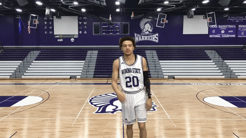 Basketball Warriors GIF by WinonaStateATH