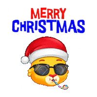 Excited Merry Christmas Sticker by Lucas and Friends by RV AppStudios