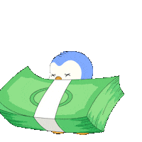 Money Penguin Sticker by Pudgy Penguins