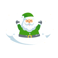 Santa Sticker by Yapril