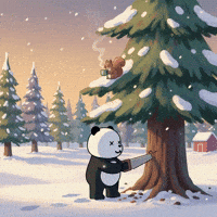 Snow Winter GIF by Kanpai Pandas