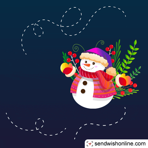 Christmas Snow GIF by sendwishonline.com