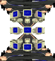 Blue Screen Spinning Sticker by badblueprints