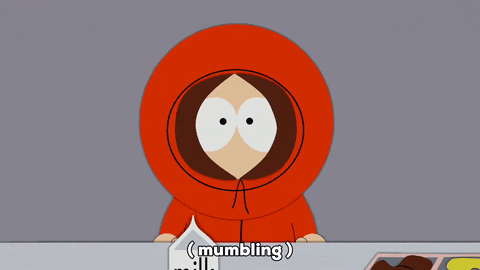 kenny mccormick blink GIF by South Park 