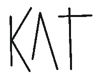 Kat Sticker by The Art Plug