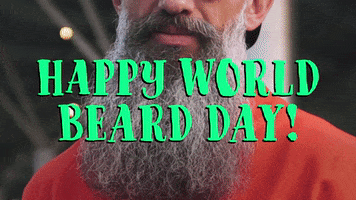 World Beard Day GIF by Sealed With A GIF