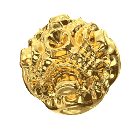 3D Gold Sticker by Vince Mckelvie