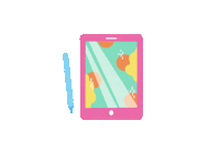 Digital Art Apple Sticker