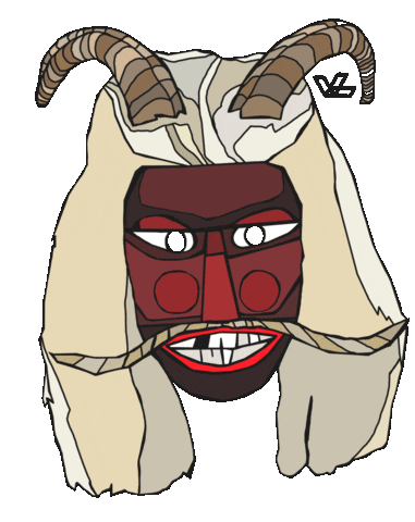 Festival Mask Sticker
