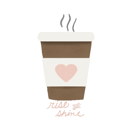 Good Morning Coffee Sticker by Corbin Creates