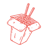 Thaizone thaïzone bouffethaïavecdukick thaïfoodwithakick takeoutbox Sticker