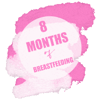 Pink Breastfeeding Sticker by MilkyGoodness
