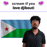 Djibouti Flag Dj Sticker