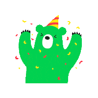 kasperskylab party dancing celebration bear Sticker